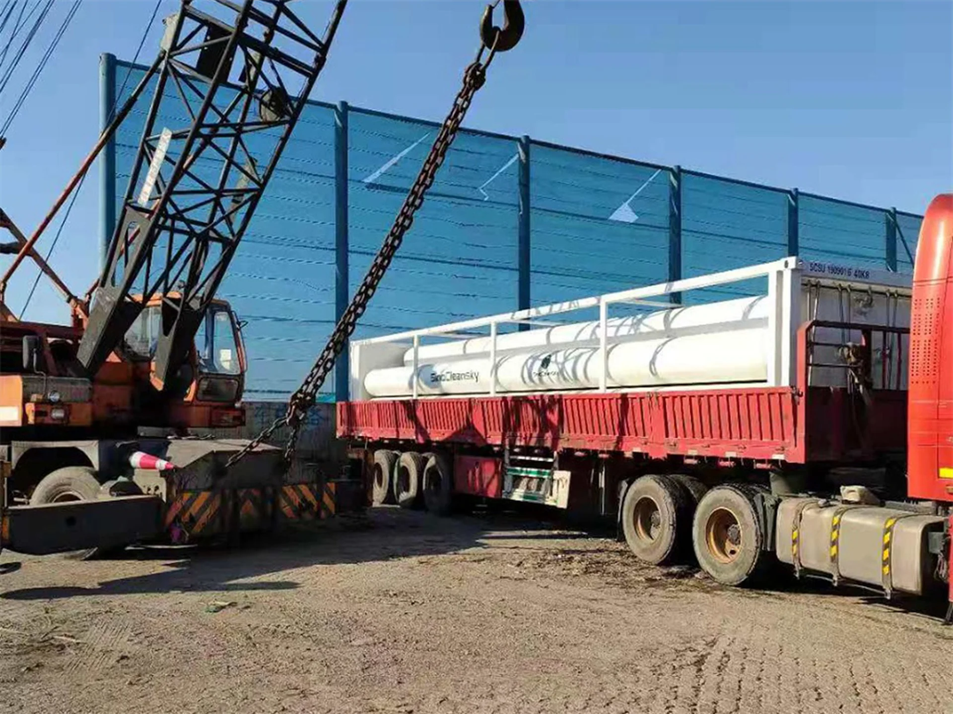 8Tubes 40ft Jumbo Tube Skid Container 8Tubes 40ft Jumbo Tube Skid Container